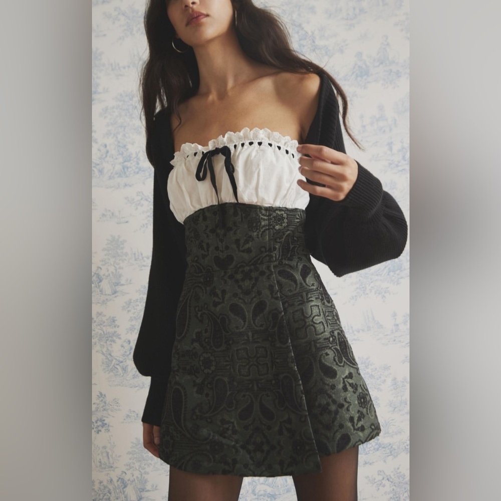 Urban Outfitters Paisley Strapless Romper